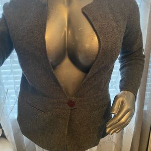 Grey wool blazer / jacket / sweater